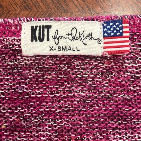 Kut from the Kloth oversized slouchy sweater with attached silky trim, XS/S - Picture 5 of 8